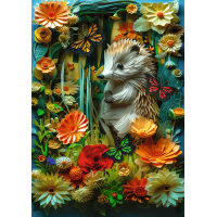 TREFL Puzzle Paper Art: Ježko 1000 dielikov
