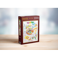 MAGNOLIA Puzzle Kráľovská torta 1000 dielikov