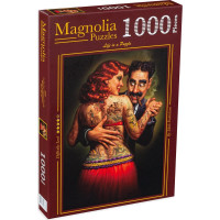 MAGNOLIA Puzzle Lydia, potetovaná dáma 1000 dielikov