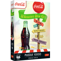 TREFL Puzzle Premium Plus Coca-Cola: Kamkoľvek ideš 1000 dielikov