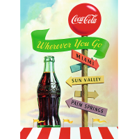 TREFL Puzzle Premium Plus Coca-Cola: Kamkoľvek ideš 1000 dielikov