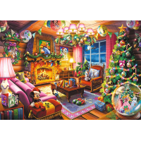 TREFL Puzzle Premium Plus Disney: Vianočná chalúpka 1000 dielikov