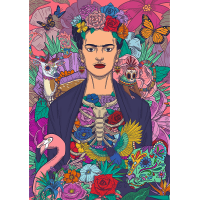 TREFL Puzzle Premium Plus Frida Kahlo: Rozkvitnutá duša 1000 dielikov