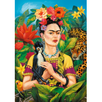 TREFL Puzzle Premium Plus Portrét Fridy Kahlo 1000 dielikov