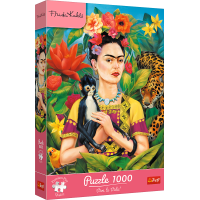 TREFL Puzzle Premium Plus Portrét Fridy Kahlo 1000 dielikov
