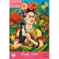 TREFL Puzzle Premium Plus Portrét Fridy Kahlo 1000 dielikov