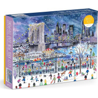 GALISON Puzzle Snehová búrka nad New Yorkom 1000 dielikov