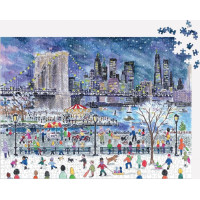 GALISON Puzzle Snehová búrka nad New Yorkom 1000 dielikov