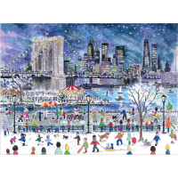 GALISON Puzzle Snehová búrka nad New Yorkom 1000 dielikov