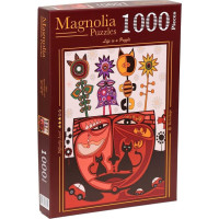 MAGNOLIA Puzzle Surrealistické mačky 1000 dielikov
