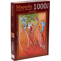 MAGNOLIA Puzzle Tancujúci afričania 1000 dielikov