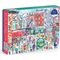 GALISON Puzzle Vianoce v Greenwich Village 1000 dielikov