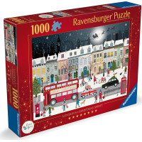 RAVENSBURGER Puzzle Vianočný duch Londýna 1000 dielikov