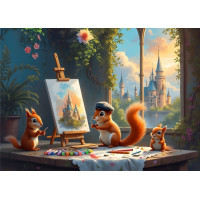 BLUEBIRD Puzzle Veverčie ateliér 500 dielikov