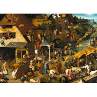 GRAFIKA Puzzle Flámske príslovia a Sčítanie ľudu v Betleheme 2x500 dielikov