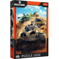 TREFL Puzzle World of Tanks: Tanky v boji 1000 dielikov