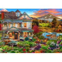 BLUEBIRD Puzzle Záhradný vidiecky dom 500 dielikov