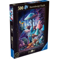 RAVENSBURGER Svietiace puzzle Magické huby 500 dielikov