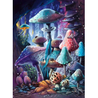 RAVENSBURGER Svietiace puzzle Magické huby 500 dielikov