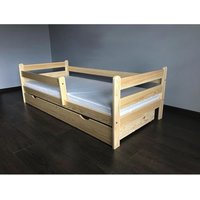 Detská posteľ z masívu DP025 - bezfarebný lak