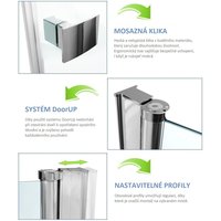 Sprchové dvere UP MY SPACE 70 cm