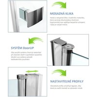 Sprchové dvere UP MY SPACE 80 cm