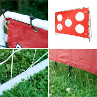 Detská futbalová tréningová bránka 2v1 + podložka na presnosť 215 x 153 x 76 cm