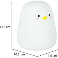 Detské dotykové LED nočné svetlo RGB - Tučniak