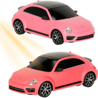 RC auto 1:24 Volkswagen Beetle-UV ružové