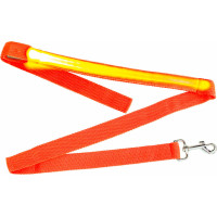LED svietiace vodítko pre psov 2,5x120 cm - oranžové