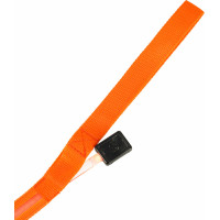 LED svietiace vodítko pre psov 2,5x120 cm - oranžové