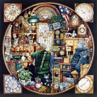GRAFIKA Štvorcové puzzle ...Dosť sveta a času 1000 dielikov