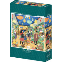 PIECES & PEACE Štvorcové puzzle Nákupy 1000 dielikov