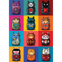 MAGNOLIA Puzzle Catryoshky 1000 dielikov