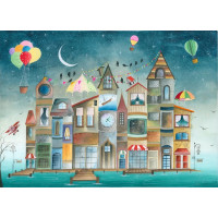 MAGNOLIA Puzzle Domy, o ktorých som čítal 1000 dielikov