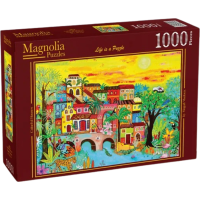 MAGNOLIA Puzzle Domy v lesoch 1000 dielikov