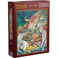 MAGNOLIA Puzzle Pokojná Krajina 1000 dielikov