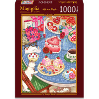 MAGNOLIA Puzzle Mačacia hostina 1000 dielikov