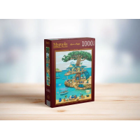 MAGNOLIA Puzzle Mačky na strome 1000 dielikov