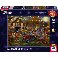 SCHMIDT Puzzle Mickey a Minnie: Tekvicová slávnosť 1000 dielikov