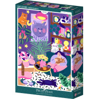 PIECES & PEACE Puzzle Milovníčky mačiek 1000 dielikov