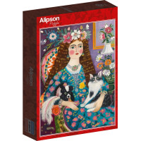 ALIPSON Puzzle Milovníčky zvierat 1000 dielikov