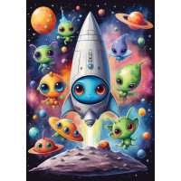 YAZZ Puzzle Mimozemšťania 1000 dielikov