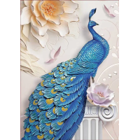 MAGNOLIA Puzzle Modrý páv 1000 dielikov
