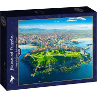 BLUEBIRD Puzzle Pohľad na Gijón, Španielsko 1000 dielikov