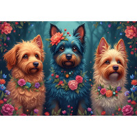 BLUEBIRD Puzzle Psie trio 1000 dielikov