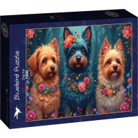 BLUEBIRD Puzzle Psie trio 1000 dielikov