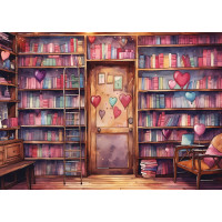 YAZZ Puzzle Romantická knižnica 1000 dielikov
