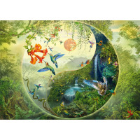 SCHMIDT Puzzle V lese kolibríkov 1000 dielikov