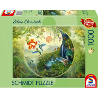 SCHMIDT Puzzle V lese kolibríkov 1000 dielikov
